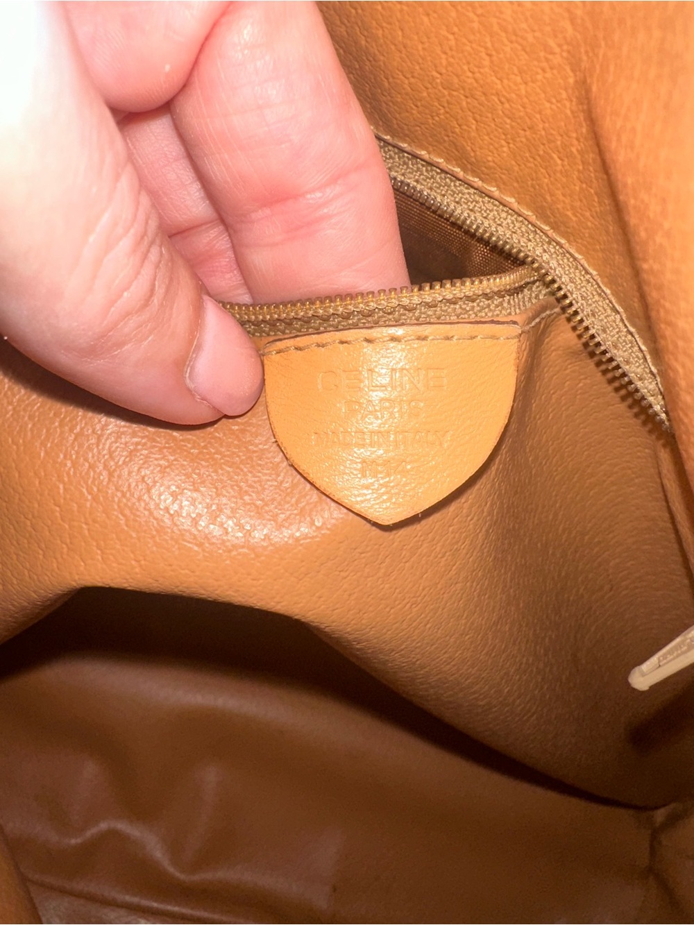Celine Brown and Tan Shoulder Bag - Picture 10 of 12